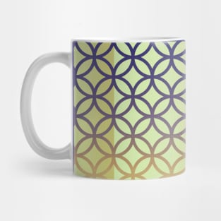 Geometric pattern vintage navy Mug